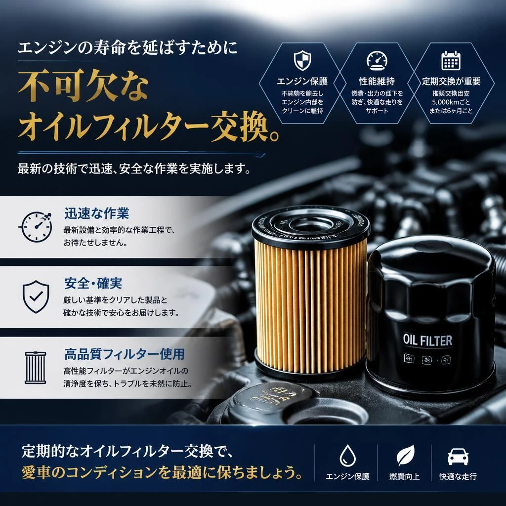 2. 最新技術によるオイルフィルター交換