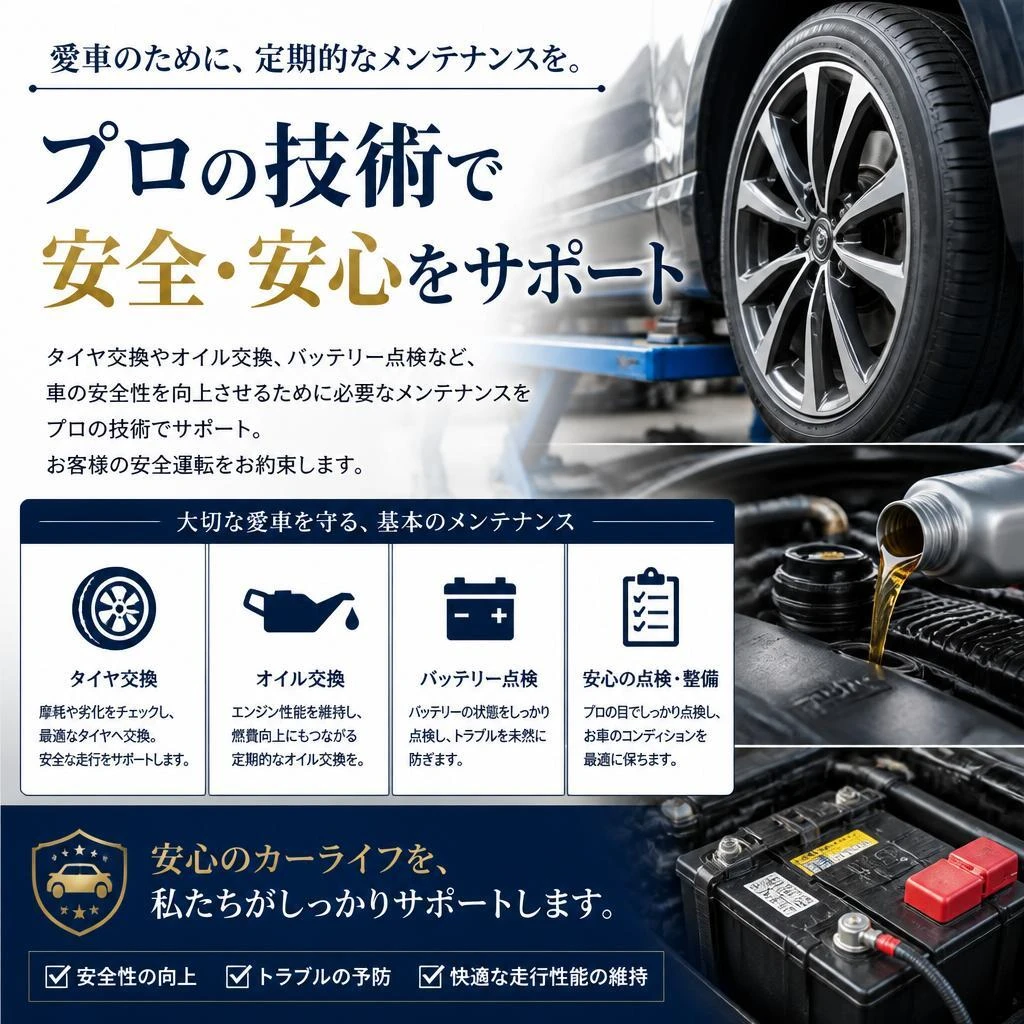 プロによる安全メンテナンス