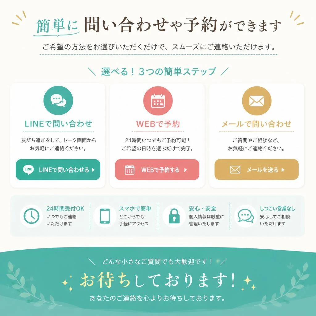 お問い合わせ・予約方法