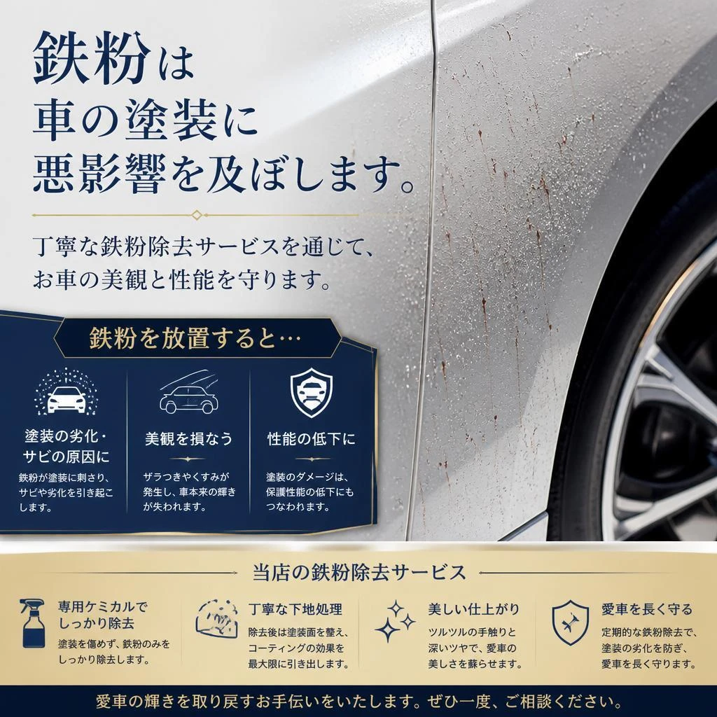 鉄粉除去サービスについて