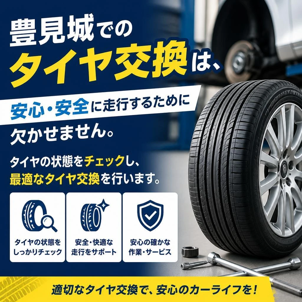 タイヤ交換で安全な走行をサポート