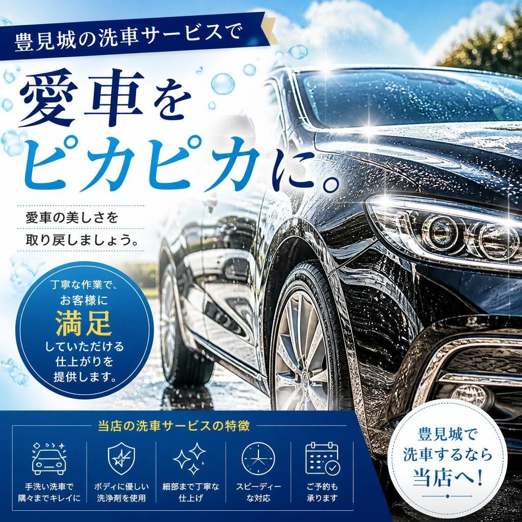 美しい車内外を実現！洗車サービス