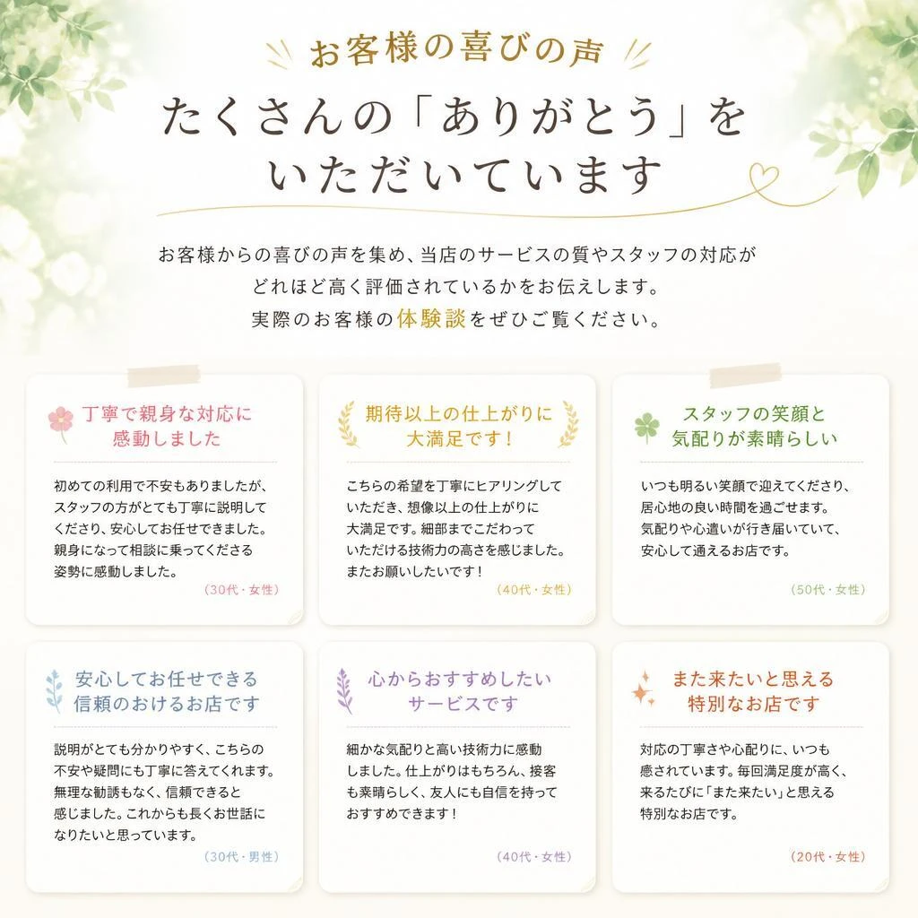 お客様の声