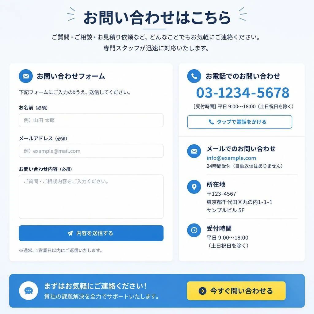 7. お問い合わせ・予約はこちら