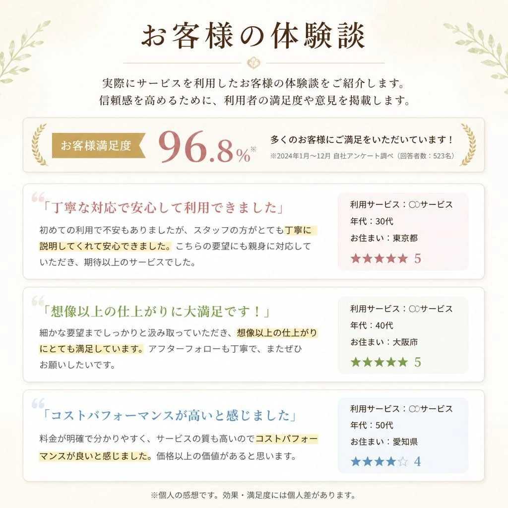お客様の声