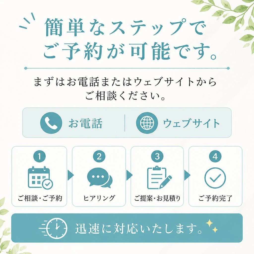 ご予約の流れ