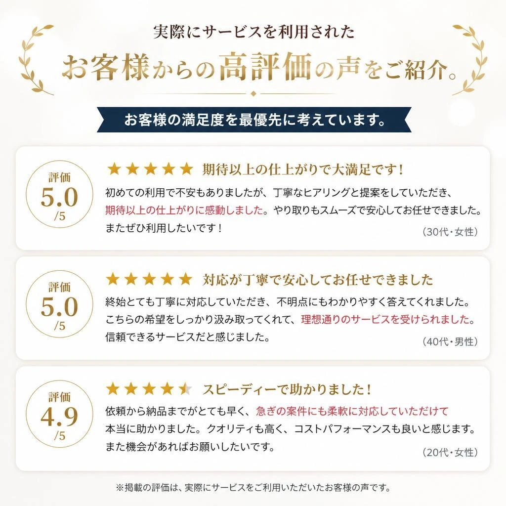 お客様の声
