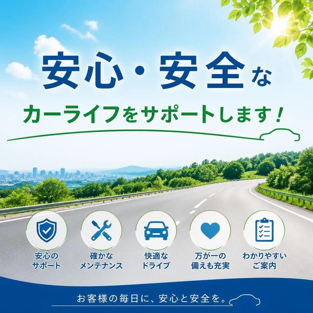 安心・安全なカーライフをサポートします！