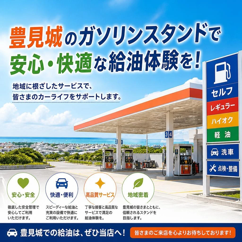 豊見城のガソリンスタンドで安心・快適な給油体験を！