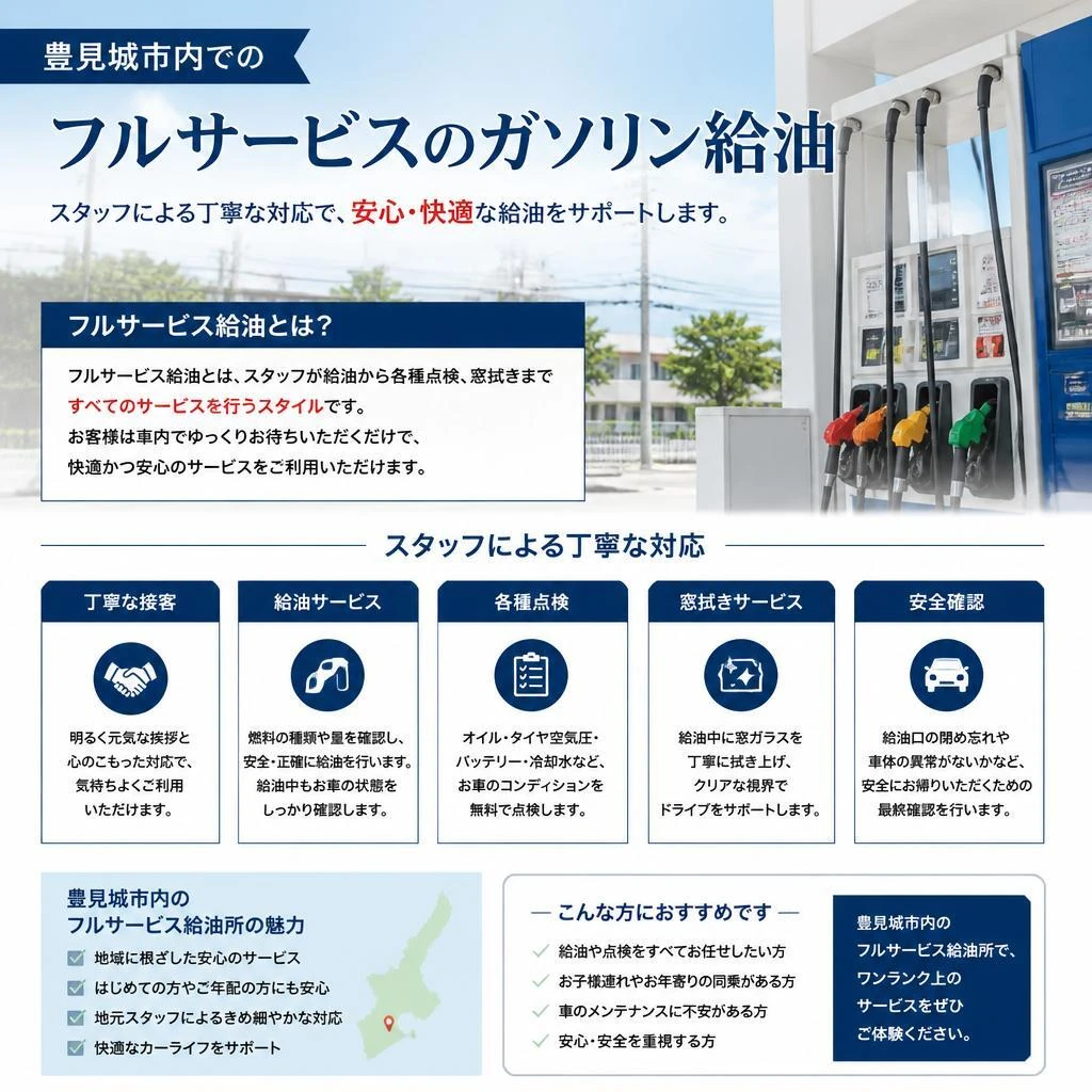 充実の給油サービス