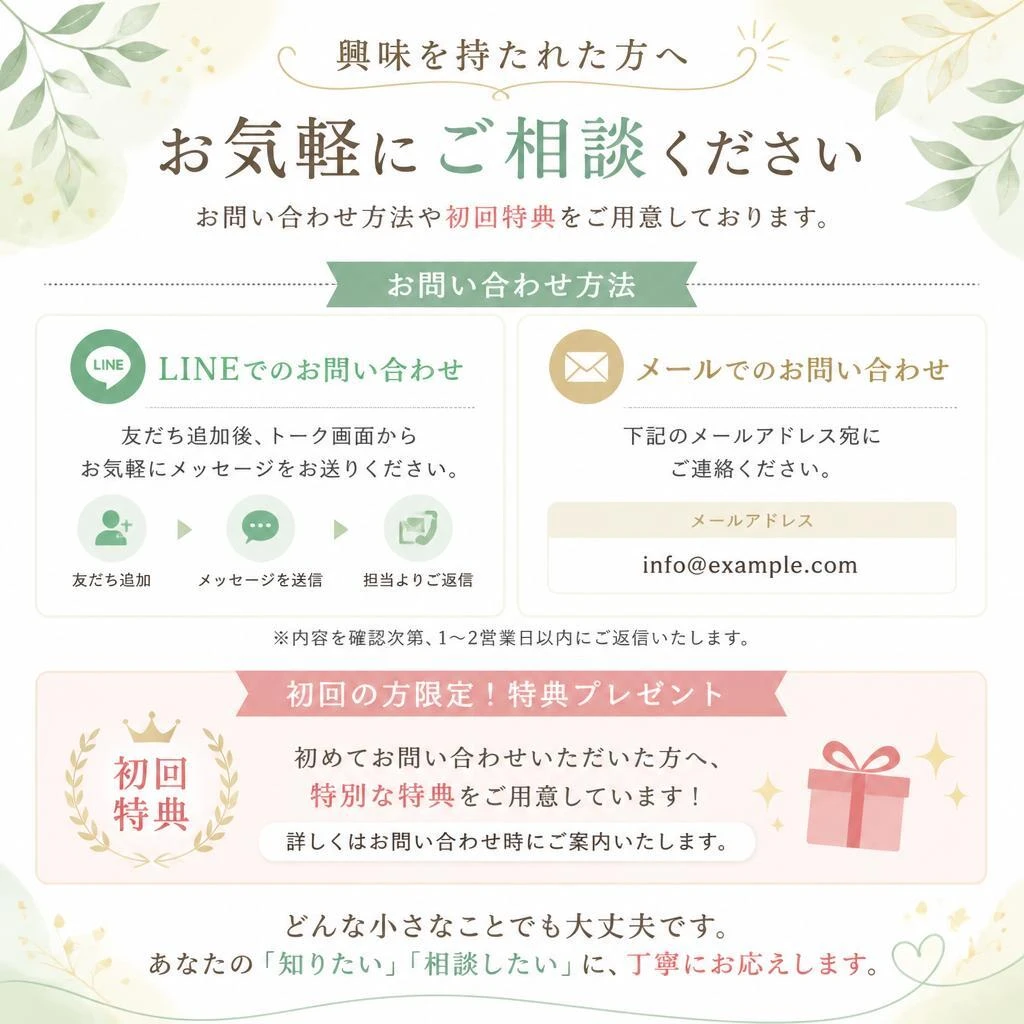 7. 今すぐお問い合わせ！
