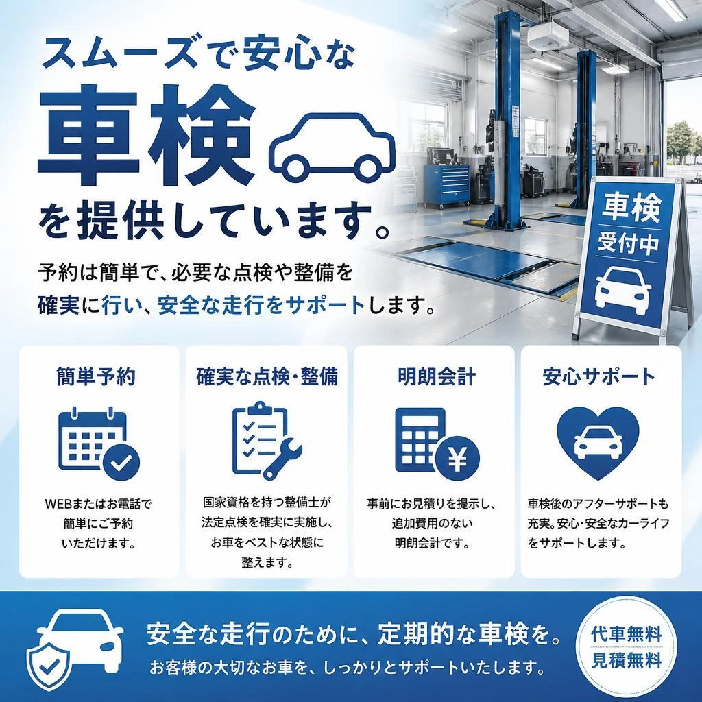 充実の車検サービス