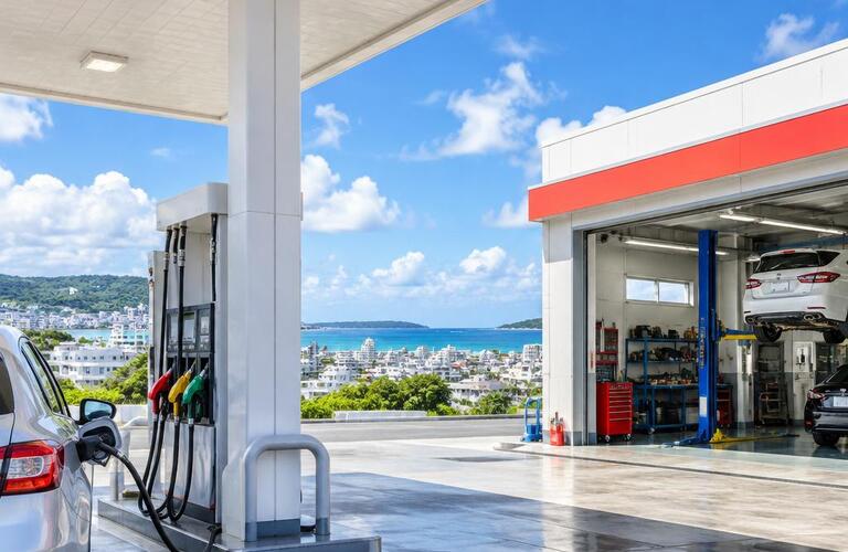 豊見城で、いつもの給油から安心の車検・車両整備まで。大切な愛車のこれからを、地域に寄り添うスタッフが丁寧にサポートします。